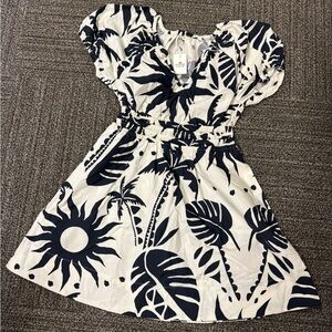 Marine Layer Navy and White Emery Poplin Mini Dress -  XS NWT